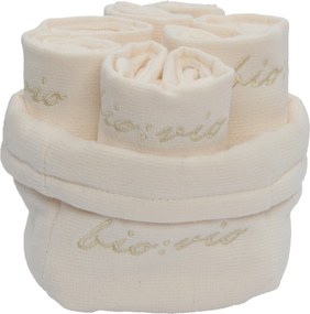XXXLutz SADA UTERÁKOV NA TVÁR, 30/30 cm, biela Bio:Vio - Kúpeľňový textil - 004417013102