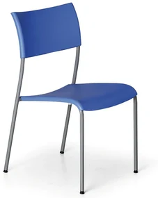 Plastová jedálenská stolička FOREVER, modrá