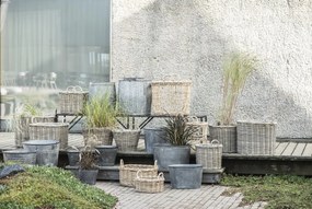 IB Laursen Hranatý ratanový kvetináč s plastovým vnútrom - rôzne veľkosti Veľkosť: S