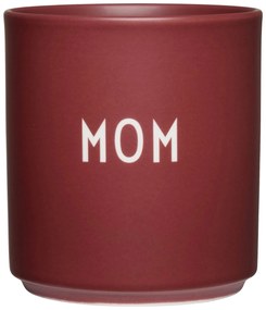 DESIGN LETTERS Porcelánový hrnek Mom Burgundy 300 ml
