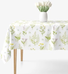 Goldea hranatý teflónový obrus - lesné kvety 120 x 180 cm