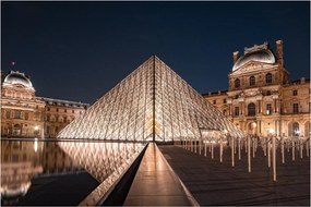 Obraz - Louvre v noci (90x60 cm)