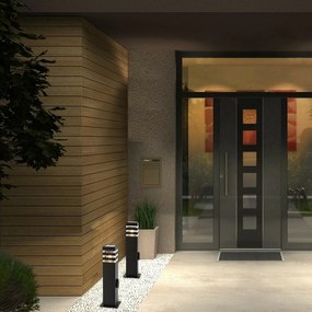 Rabalux 77122 vonkajší stĺpik so zásuvkou Ankara, E27, 1x max. 12W, IP44