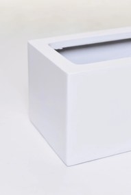 Balkónový hrantík FLOBO, sklolaminát, šírka 80 cm, biely mat