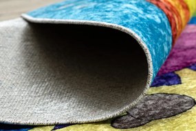 Dywany Łuszczów, Detský kusový koberec Junior 51594.801 Ocean, 80x80 (priemer) kruh, viacfarebná, detská izba