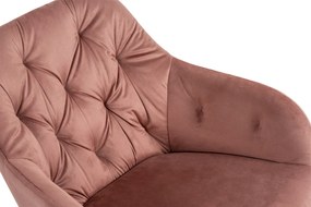 Noela Jedálenský set GYRUS 120 hnedý + 4x stolička SIENA ružová