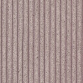 Svetloružové menčestrové kreslo s podnožkou Niko – Ropez