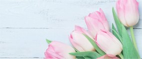 Obraz - Kytica tulipánov (120x50 cm)