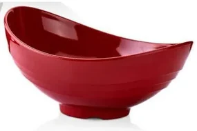 KULSAN DIVA MELAMÍNOVÁ MISKA 36X28 CM ČERVENÁ