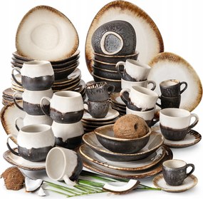 Servis Obedový Set Kávový Raňajkový 6 Osôb 60 ks Prima Konsimo