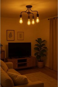 SADA 6x LED žiarovka E27 ST64 6W 660lm Filament 3000K - tepla biela