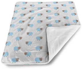 Sablio Deka pre bábätko Modré ovce - 80x100 cm