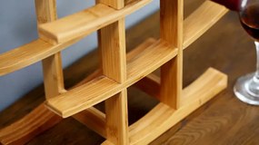 Stojan na víno 371572 bambusový