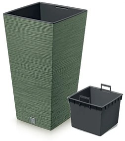 Plastový kvetináč DFSH350 34,5 cm - zelená