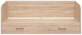 Jednolôžková rozkladacia posteľ 80 cm BRW Tetrix 13 (dub sonoma) (s úl. priestorom). Vlastná spoľahlivá doprava až k Vám domov. 1098495