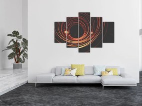 Obraz abstraktných liniek (150x105 cm)