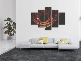 Obraz abstraktných liniek (150x105 cm)
