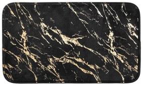 Čierna/v zlatej farbe kúpeľňová predložka 45x75 cm Aquamarbre – douceur d'intérieur