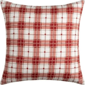 Flanelová obliečka na vankúš TARTAN HEART 45x45 cm, farebný
