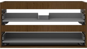 Mexen Box-A, závesná skrinka 90 cm, 2 zásuvky, orech, 91AX0-0900-470-2-86