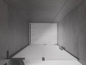 Mexen Velar L, posuvné sprchové dvere do otvoru 100 cm, 8mm sklo námraza, brúsený grafit, 871-100-003-31-95