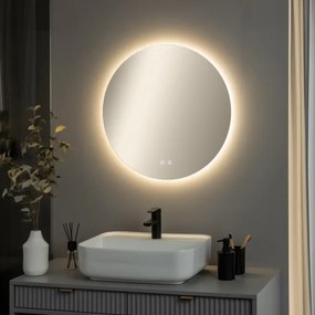 Brilagi - LED stmievateľné zrkadlo s vyhrievaním a podsvietením DEMI PRO LED/20W/230V priemer 60 cm IP44