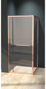 Firenze Sprchový kút Rose Gold 6mm 80cm
