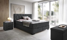 Posteľ Reve 180x200 cm, grafitovo šedá