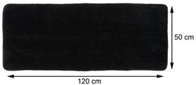 Predložka do kúpeľne Marlet, 50x120 cm, čierna