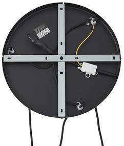 Závesná lampa čierna s jantárovým, dymovým a čírym sklom 3-Lights - Elena