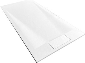 Rea Bazalt, SMC sprchová vanička 80x120 cm + sifón, biela, REA-K3900