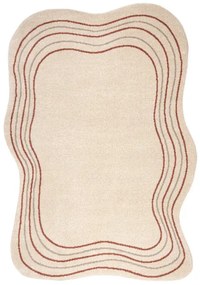 Koberec FUSION Shape 5707 krémový / tehlový