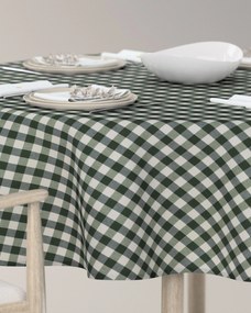Obrus okrúhly farba produktu zelená látka vzorované