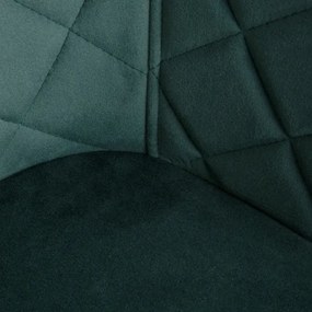 Jedálenská stolička SHELTON zamatová zelená 860480