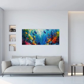 Obraz - Maľba podmorského sveta (120x50 cm)