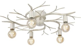 Stropné svietidlo GARNISH 5xE27/15W/230V biela/patina