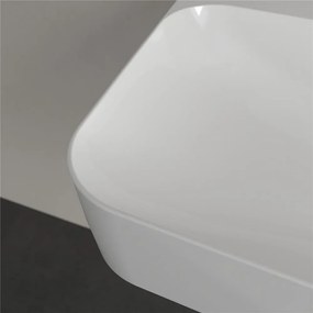 VILLEROY &amp; BOCH Finion závesné umývadlo s otvorom, so skrytým prepadom, 800 x 470 mm, biela alpská, s povrchom CeramicPlus, 416884R1