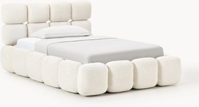 Jednolôžková posteľ z plyšového buklé Tayla