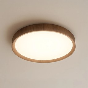 Stropné LED svietidlo Forest, 1x LED 24w, 4000k, (fi 39cm), imitácia dreva