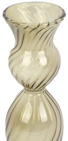 Zelený sklenený svietnik PT LIVING Swirl, výška 17 cm