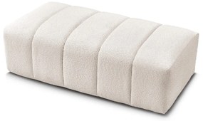 Biela podnožka z textílie buklé Annecy – Bobochic Paris