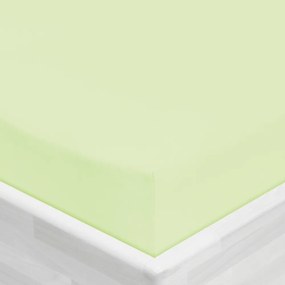 Jersey napínacie prestieradlo JR-018 Pastelovo zelené 160 x 200 - výška 20 cm