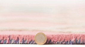Flair Rugs koberce Ručne všívaný kusový koberec Illusion Rosella Pink/Blue kruh - 160x160 (priemer) kruh cm