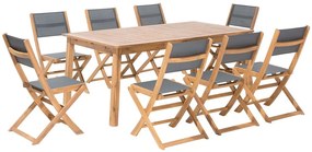 Drevená záhradná súprava stola a stoličiek CESANA Beliani