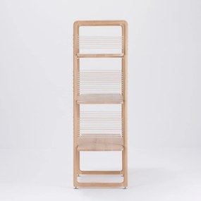 Knižnica z masívneho dubového dreva Gazzda Muse, výška 140 cm