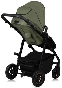 Lionelo - Kombinovaný kočík 3v1 AMBER PLUS Zelený les