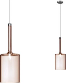 Toolight Toolight, stropné svietidlo 1xG4, APP1699-1CP AMBER B, jantárová-priehľadná, OSW-04307