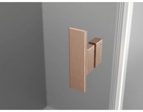 Mexen Mist-H Duo, 2-krídlový výklopný sprchový kút 70 x 105 cm, číre sklo, medený matný profil, 8A5-070L-105P-65-00