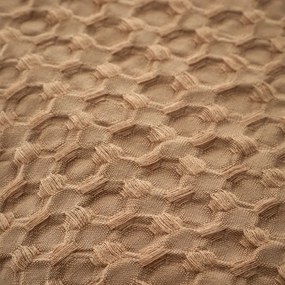 Hnedé obliečky na dvojlôžko 200x200 cm Muscat Waffle – Pineapple Elephant