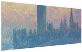 Obraz - Claude Monet, The Houses of Parliament, Sunset, reprodukcia (120x50 cm)